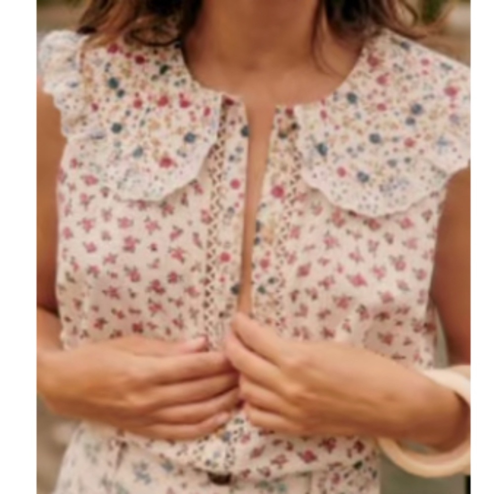 Sezane Susan blouse size 46 (14 US)